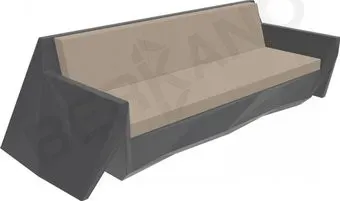 Berkano Quaro с подушками 250_008_14_58 (графитовый/canvas)