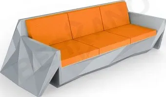 Berkano Quaro с подушками 250_008_14_57 (графитовый/оранжевый)