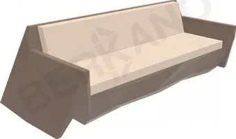 Berkano Quaro с подушками 250_008_13_60 (кофейный/milk)