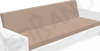 Berkano Quaro с подушками 250_008_03_63 (белый/toffee)