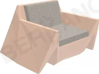 Berkano Quaro с подушками 230_030_27_59 (терракотовый/светло-серый)