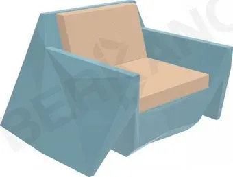 Berkano Quaro с подушками 230_030_20_62 (бирюзовый/песочный)