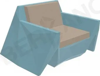 Berkano Quaro с подушками 230_030_20_58 (бирюзовый/canvas)