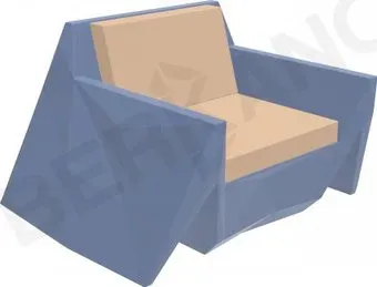 Berkano Quaro с подушками 230_030_17_62 (синий/песочный)