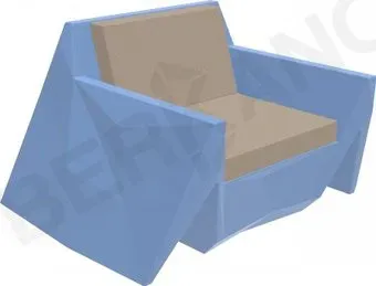 Berkano Quaro с подушками 230_030_17_58 (синий/canvas)