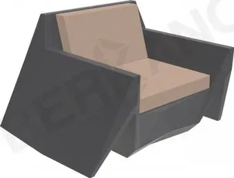 Berkano Quaro с подушками 230_030_14_63 (графитовый/toffee)