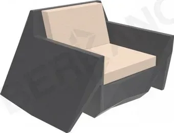 Berkano Quaro с подушками 230_030_14_60 (графитовый/milk)