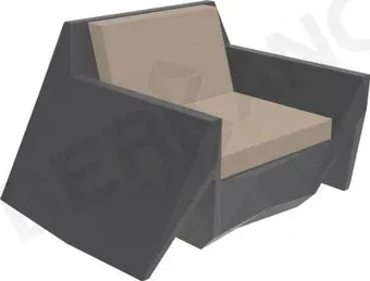 Berkano Quaro с подушками 230_030_14_58 (графитовый/canvas)