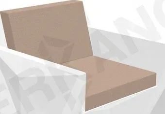 Berkano Quaro с подушками 230_030_03_63 (белый/toffee)