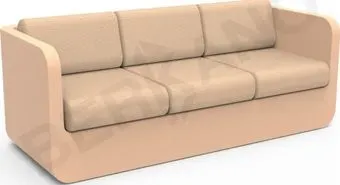 Berkano Grace с подушками 250_005_27_62 (терракотовый/песочный)