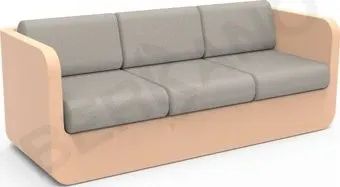 Berkano Grace с подушками 250_005_27_59 (терракотовый/светло-серый)