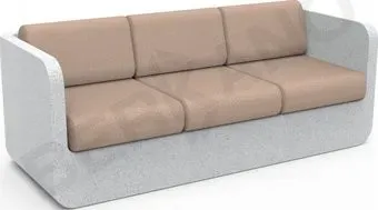 Berkano Grace с подушками 250_005_25_63 (белый гранит/toffee)