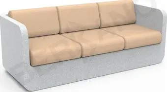 Berkano Grace с подушками 250_005_25_62 (белый гранит/песочный)