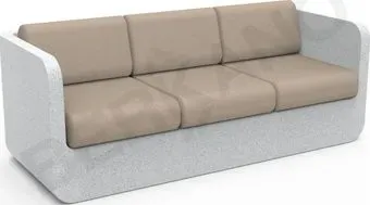 Berkano Grace с подушками 250_005_25_58 (белый гранит/canvas)