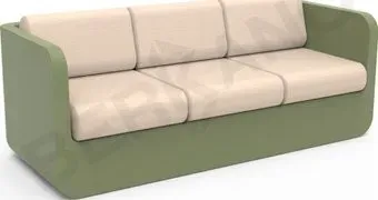 Berkano Grace с подушками 250_005_23_60 (темно-зеленый/milk)