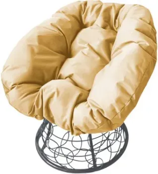 M-Group Пончик 12320301 (серый ротанг/бежевая подушка)