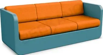 Berkano Grace с подушками 250_005_20_57 (бирюзовый/оранжевый)