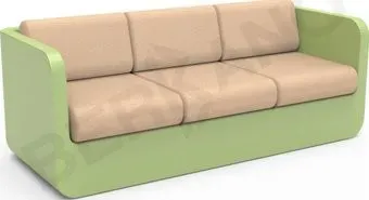 Berkano Grace с подушками 250_005_16_62 (зеленый/песочный)