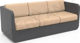 Berkano Grace с подушками 250_005_14_62 (графитовый/песочный)