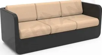 Berkano Grace с подушками 250_005_00_62 (черный/песочный)