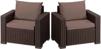Keter California Chair 231639 (2 шт, коричневый)
