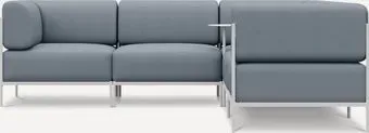Divan Нолан-W 2 Textile Dusty Blue 216245 (синий)