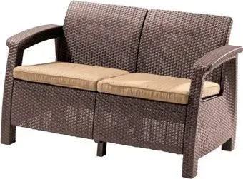 Keter Corfu Love Seat (коричневый/бежевый)