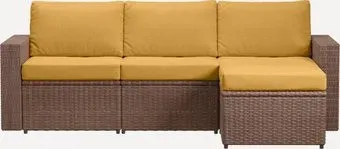 Divan Брайт-B 3 Textile Yellow 211361 (желтый)