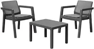 Curver Emily Balcony Set Without Cushions (графит)