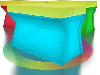 Berkano X-seat Line 230_018_03_107 (белый/зеленый, RGB ACC подсветка перезаряжаемая)
