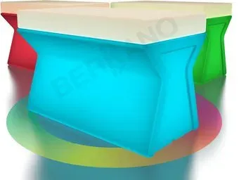 Berkano X-seat Line 230_018_03_101 (белый/бежевый, RGB ACC подсветка от батареек)