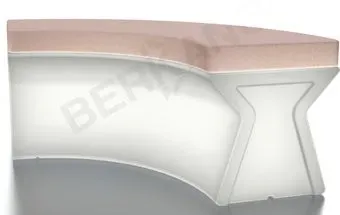 Berkano X-seat Arc 230_019_03_106 (белый/кофейный)