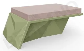 Berkano Quaro с подушками 230_042_23 (темно-зеленый/кофейный)