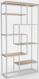 Hype Mebel Зиг-Заг-2 120x200 (белый/дуб галифакс натуральный)