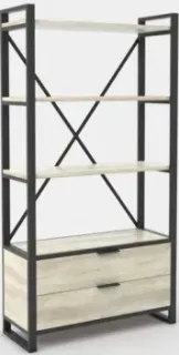 Hype Mebel Стандарт Люкс 80x200 (черный/древесина белая)