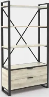 Hype Mebel Стандарт Люкс 80x170 (черный/древесина белая)