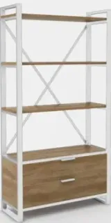 Hype Mebel Стандарт Люкс 80x170 (белый/дуб галифакс олово)