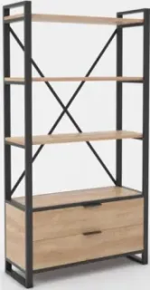Hype Mebel Стандарт Люкс 50x200 (черный/дуб галифакс натуральный)