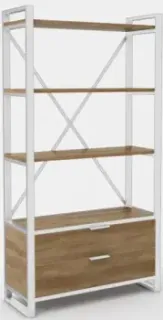 Hype Mebel Стандарт Люкс 50x200 (белый/дуб галифакс олово)