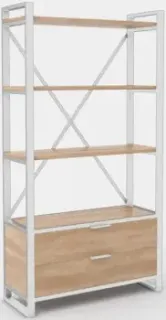 Hype Mebel Стандарт Люкс 50x200 (белый/дуб галифакс натуральный)