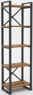 Hype Mebel Стандарт 50x170 (черный/дуб галифакс олово)