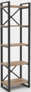 Hype Mebel Стандарт 50x170 (черный/дуб галифакс натуральный)