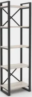 Hype Mebel Стандарт 50x200 (черный/древесина белая)