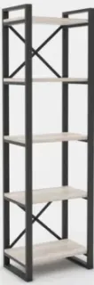 Hype Mebel Стандарт 50x170 (черный/древесина белая)