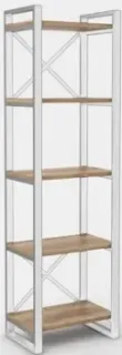 Hype Mebel Стандарт 50x170 (белый/дуб галифакс натуральный)