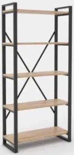 Hype Mebel Стандарт-2 80x200 (черный/дуб галифакс натуральный)