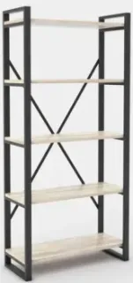 Hype Mebel Стандарт-2 80x200 (черный/древесина белая)
