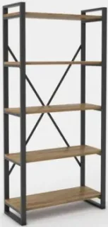 Hype Mebel Стандарт-2 80x170 (черный/дуб галифакс олово)