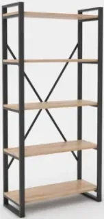 Hype Mebel Стандарт-2 80x170 (черный/дуб галифакс натуральный)