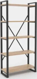 Hype Mebel Стандарт-2 50x200 (черный/дуб галифакс натуральный)